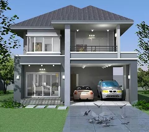 Desain Rumah Minimalis Modern 2 Lantai