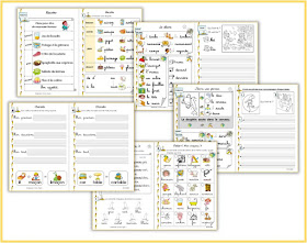 écrire une phrase, décrire, écrire charade, écrire menu, écrire poésie