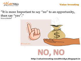 Slide Depicts Importance of Saying No to Investment Opportunities