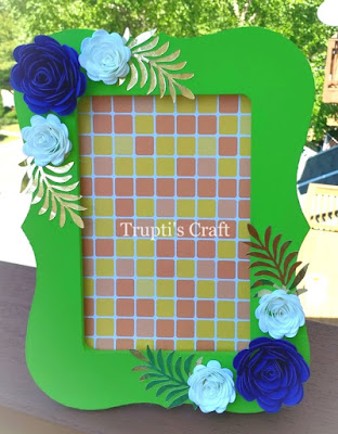 Paper Flower Photo Frame