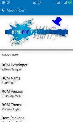 Custom Rom RUSH POP V2 For Advan S4k Starmini 