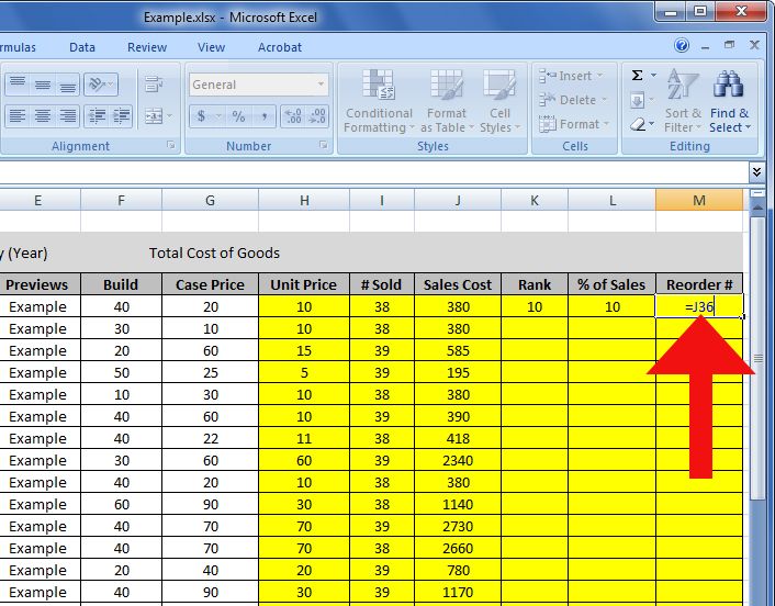Create An Inventory List In Excel