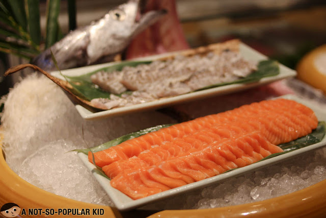 Fresh sashimi in Nobu Restaurant