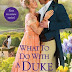 Review: What to Do with a Duke [Spinster House, book 01]