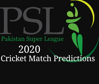 Cricket match predictions psl 2020