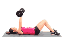 DUMBBELL TRICEPS EXTENSION (ON THE FLOOR)