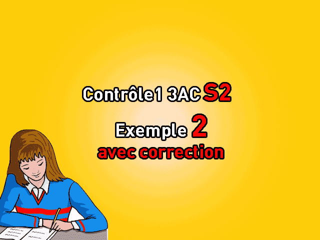 contrôle 1 svt 3ac semestre 2 avec correction