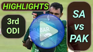 SA vs PAK 3rd ODI 2021