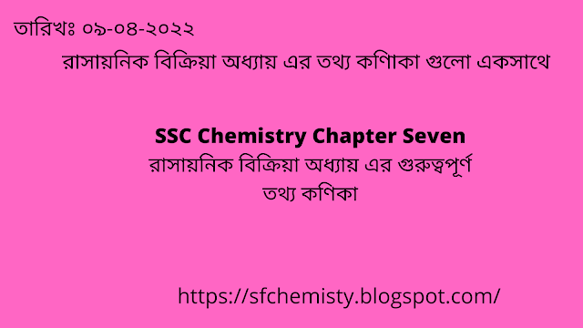 SSC Chemistry Chapter Seven Hand Note