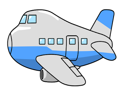 airplane clipart front view 