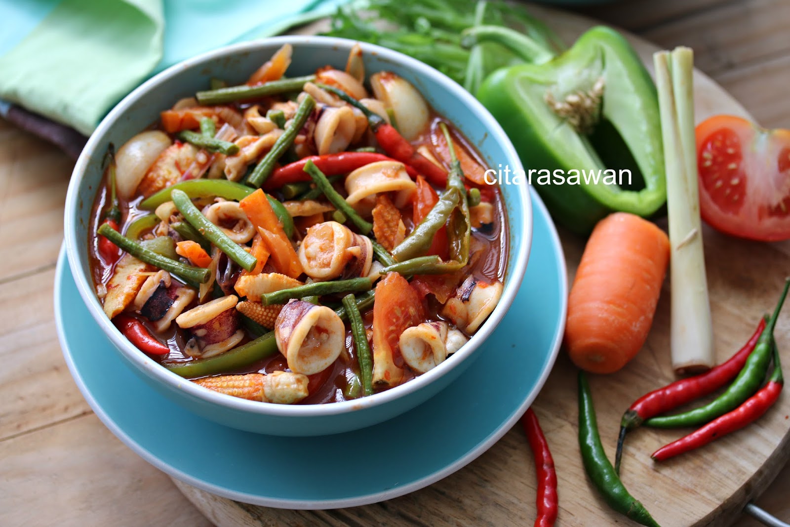 Sotong Paprik Ala Thai ~ Resepi Terbaik