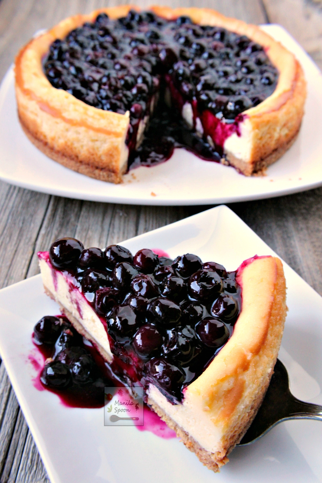 Yummy Blueberry Cheesecake - Manila Spoon