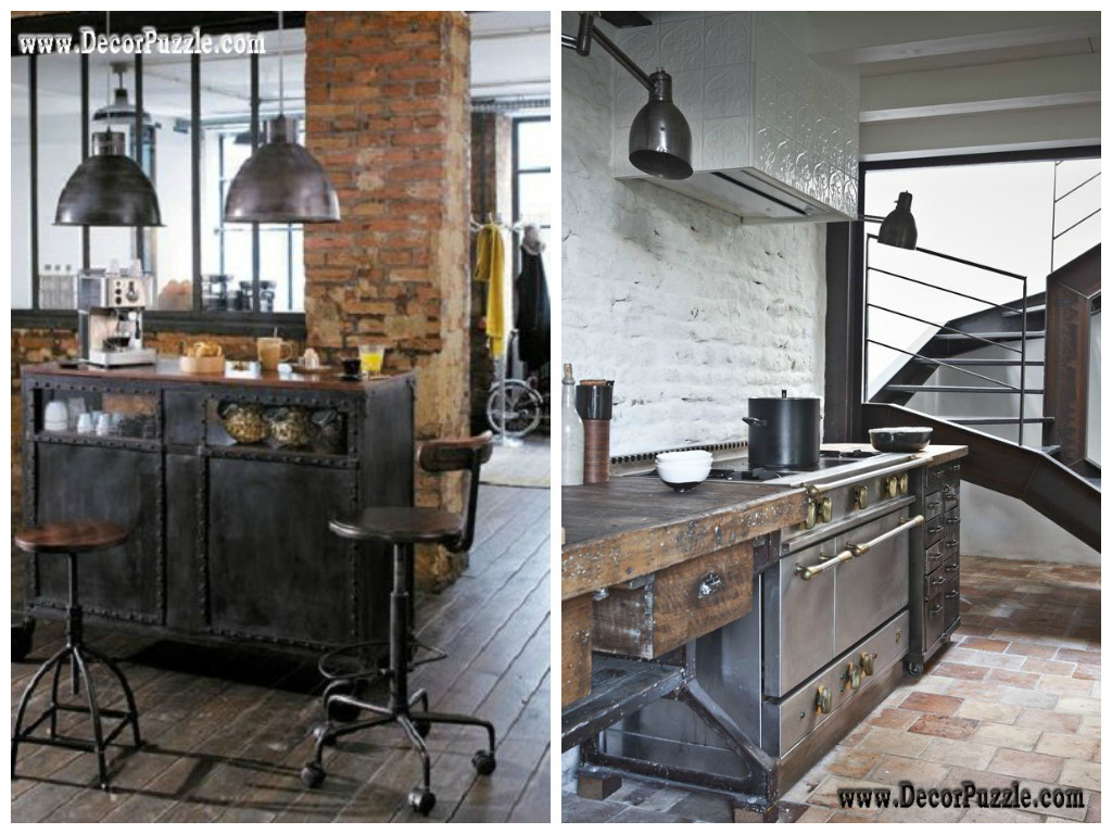  Industrial style kitchen decor and furniture Top secrets