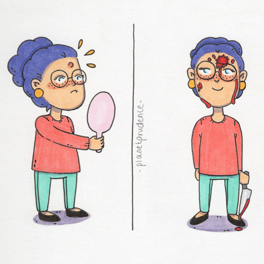 28 Hilarious Illustrations About Women's Everyday Problems