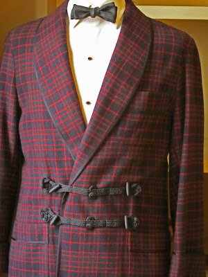 smoking jacket with cravat. The Herzfeld Smoking Jacket