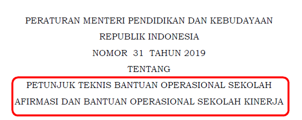 Cek Daftar Sekolah Penerima BOS Afirmasi dan BOS Kinerja tahun 2019