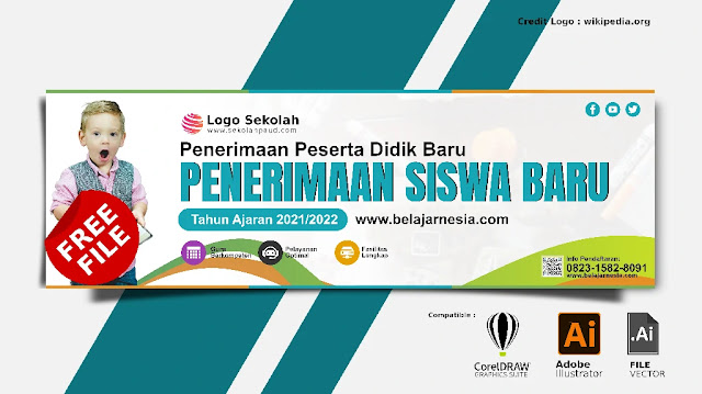 Free Spanduk : Download Banner Penerimaan Siswa Baru PAUD Gratis