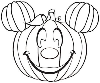 Mickey Mouse Halloween Coloring Pages