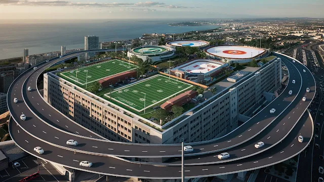 Nou equipament esportiu damunt del nou hospital de Vilanova i la Geltrú