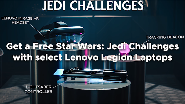 Get a Free Star Wars: Jedi Challenges with select Lenovo Legion Laptops