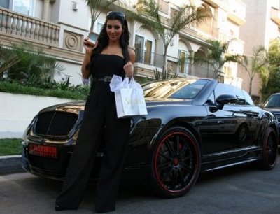 Kim Kardashian - Bentley Continental GTC