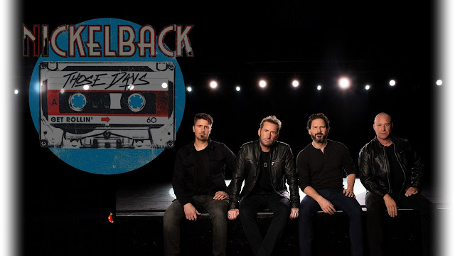 Fotocomposição da banda Nickelback com a imagem alusiva a “Those Days”