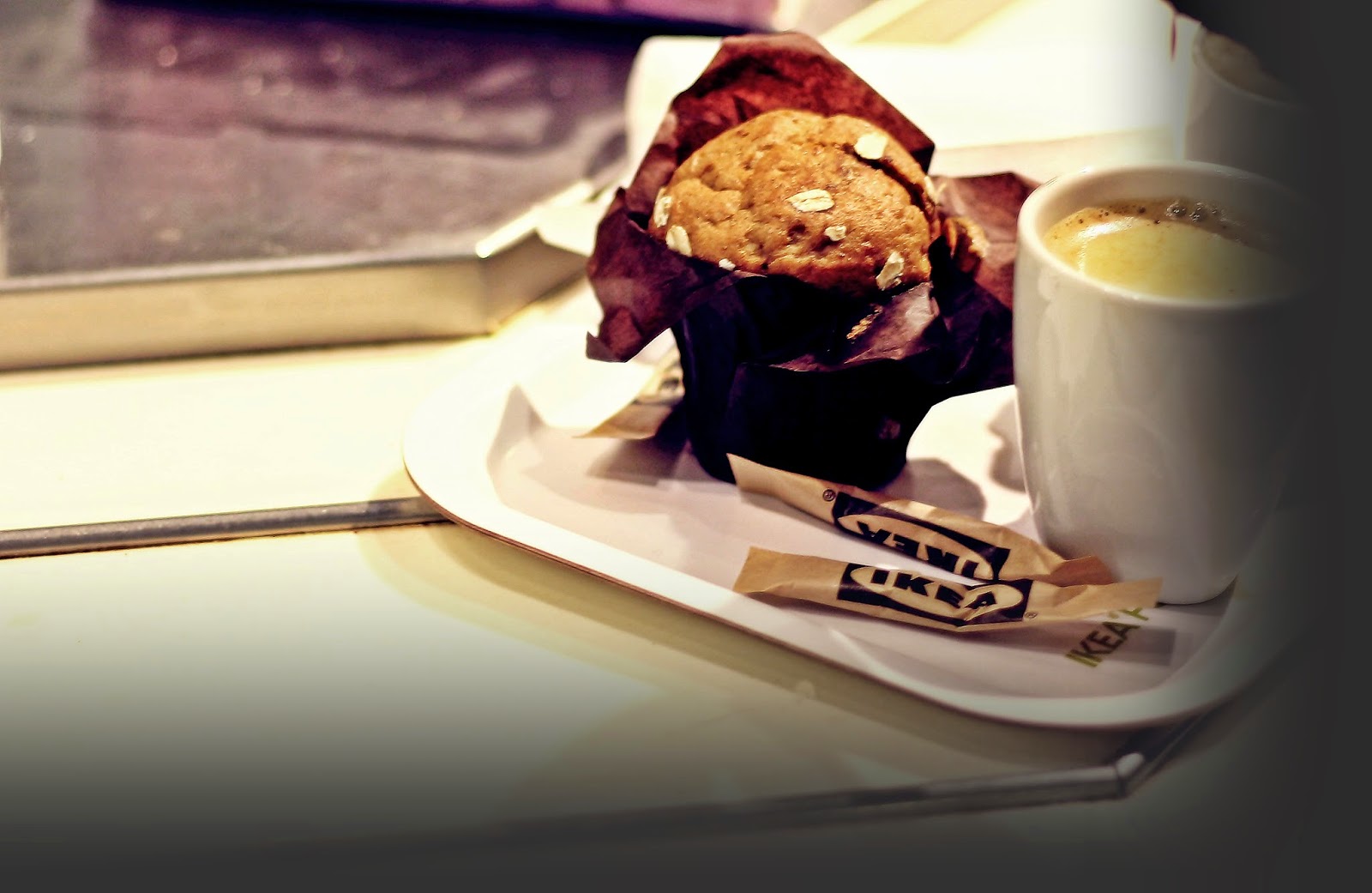 cup of coffee and muffin