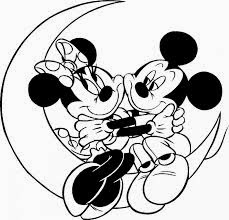 Mickey And Minnie Valentines Day Coloring Pages 7