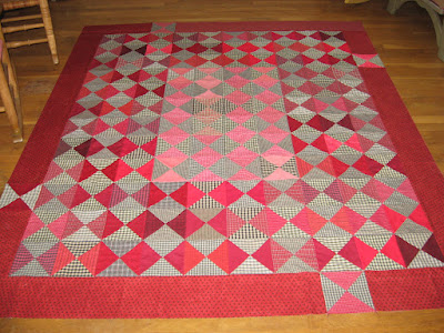 hourglass blocks in a quilt, TIme Flies
