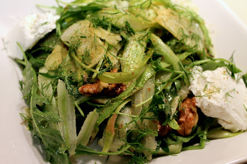 Shaved asparagus salad