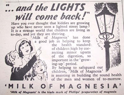 Milk of Magnesia  - lights will come back on