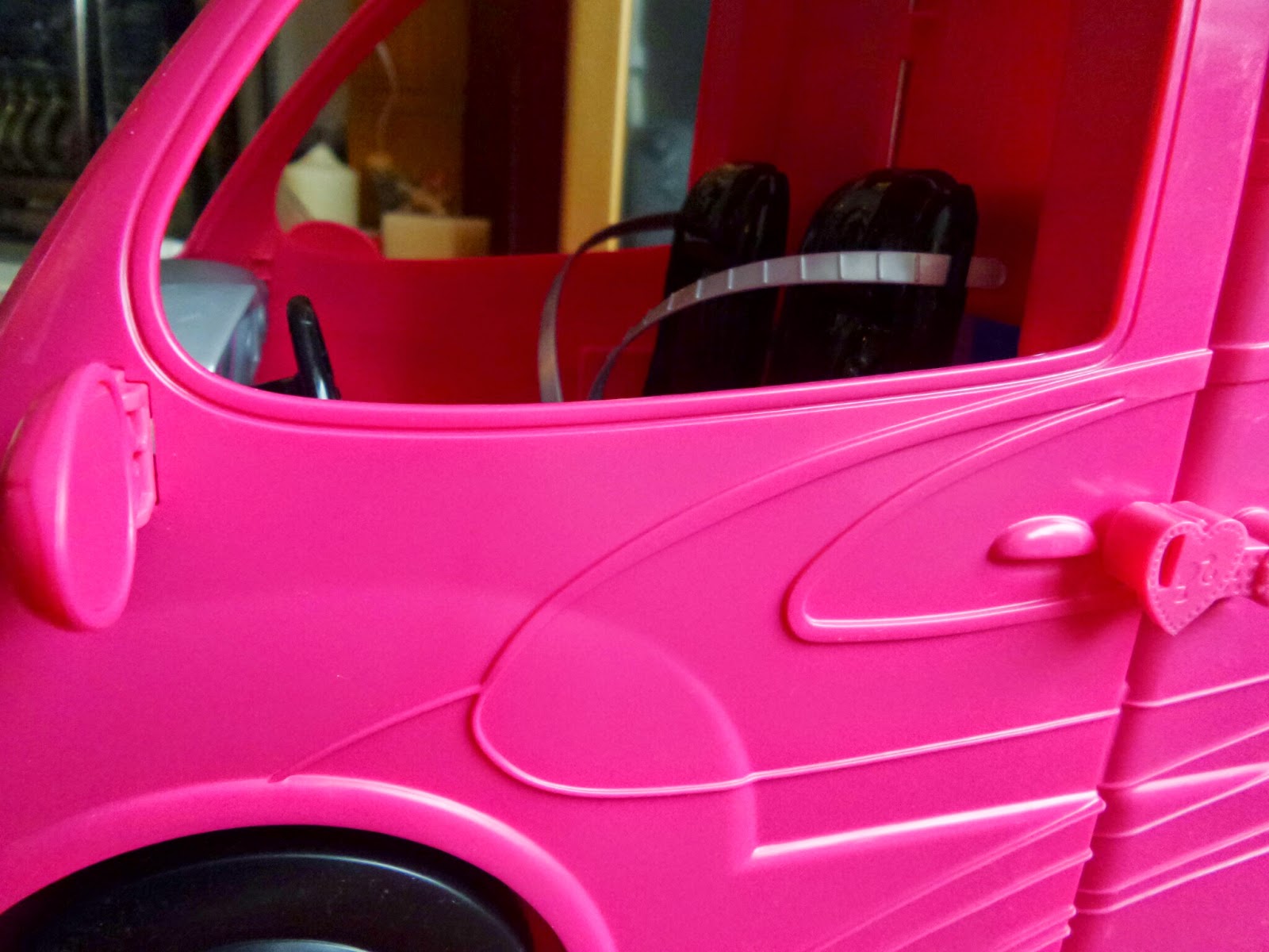 Barbie Glam Camper the front seat #Review