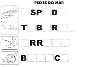 Bingo de peixes do mar