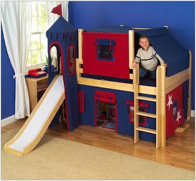 Loft Beds  Slides on 2011 Bunk Beds For Kids With Slides And Tent   Wonderful Home Design