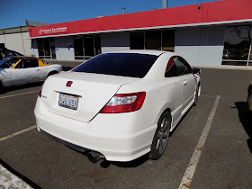Honda Civic Si after respray at Almost Everything Auto Body.