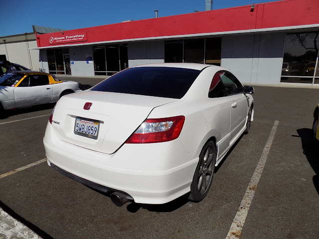 Honda Civic Si after respray at Almost Everything Auto Body.