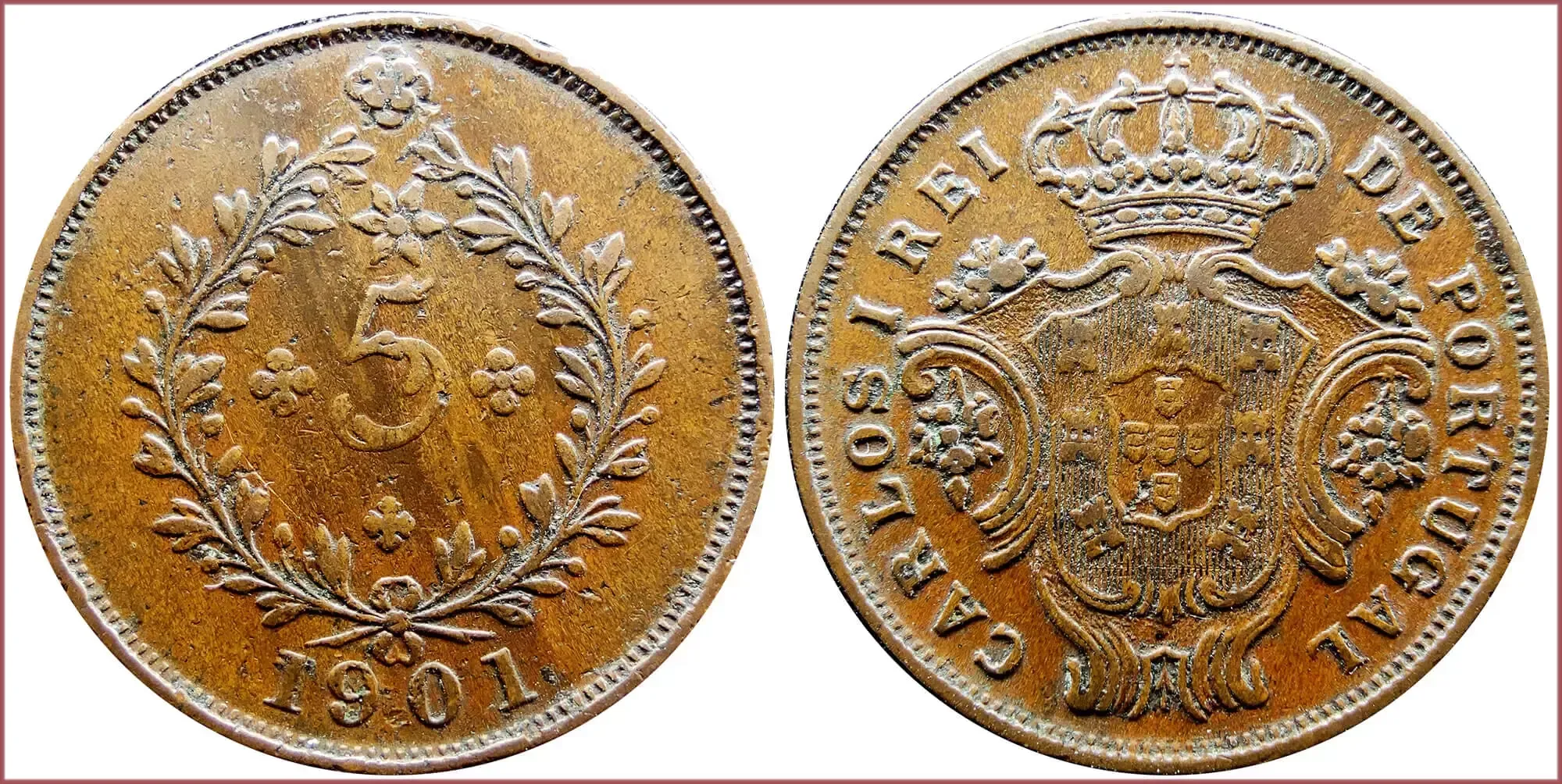 5 réis, 1901: Azores (Portuguese administration)