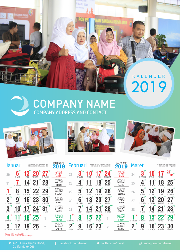 Download desain  kalender  2021 premium desain  kalender  