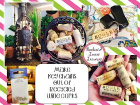  Make keychains out of recycled wine corks