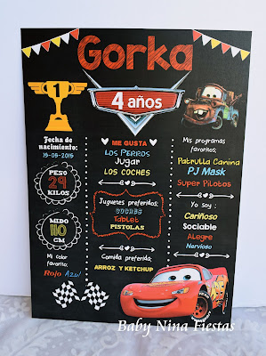 lamina personalizada Cars