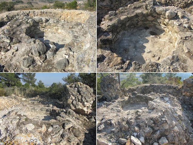 La Bisbal del Penedès - Coster de la Torre - Masia El Quadrell; restes de la base de la torre de guaita a la zona del Coster de la Torre a La Bisbal del Penedès