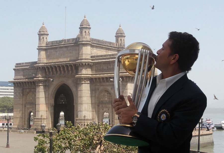 world cup 2011 pics of sachin. The World Cup Trophy 2011: