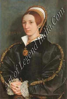 The Great Artist Hans Holbein Painting “Unknown Lady” c.1540 29" x 20" Museum of Art, Toledo, Ohio 