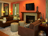 Burnt Orange Living Room Decor