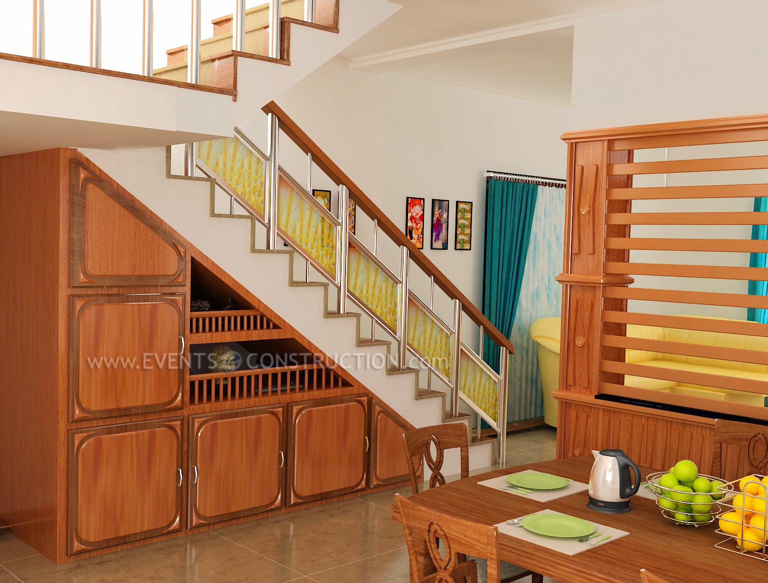 Staircase design for kerala homes  Garden Decoration Ideas Homemade