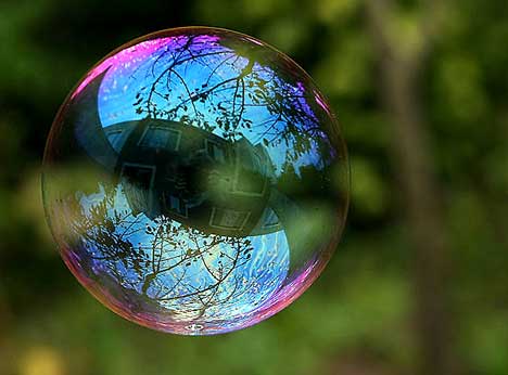 Interference and Reflection of Bubbles