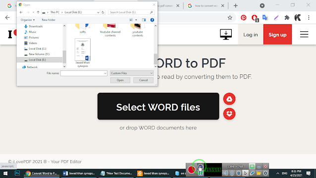 word to pdf converter online