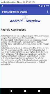 Book App using SQLite - Android Studio Tutorial 