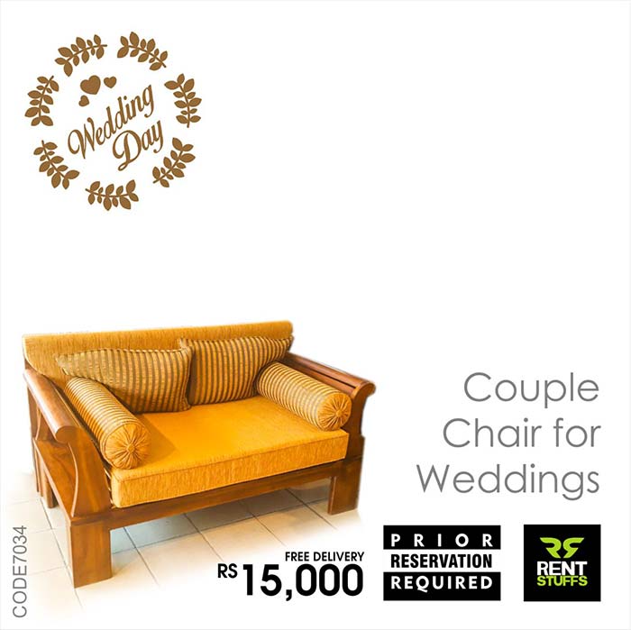 Couple Chair / Divan / Sofa for Rent