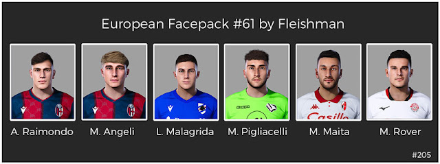 European Facepack #61 For eFootball PES 2021